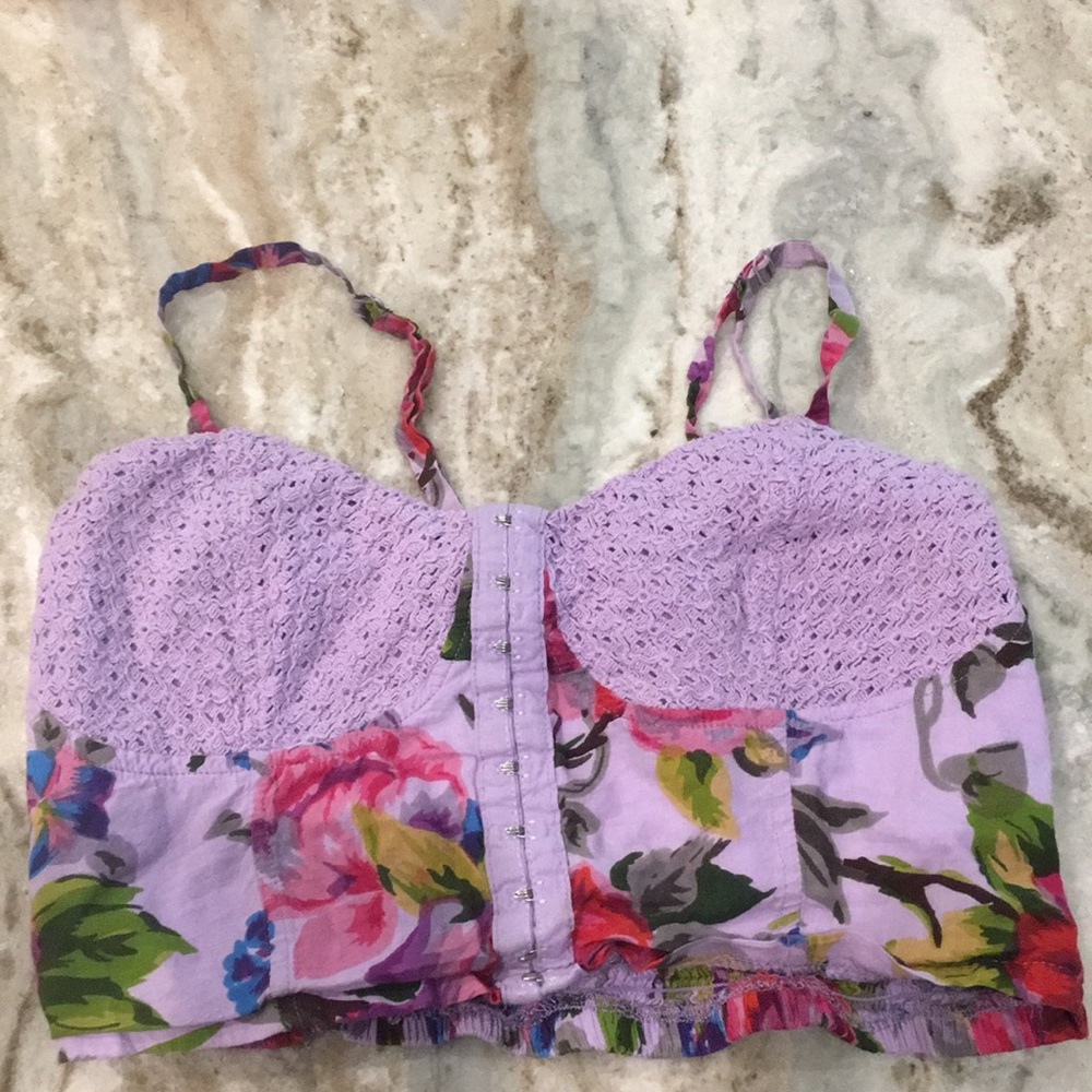 Mudd bralette crop top spaghetti straps